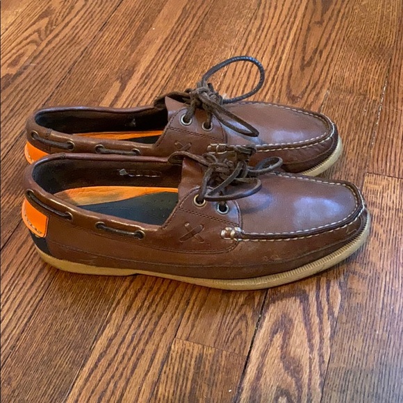 Polo Ralph Lauren leather boat shoes. - Picture 2 of 6